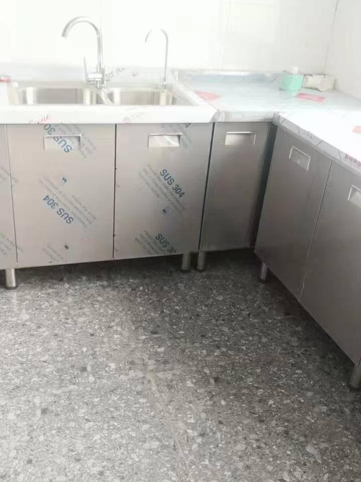 整体焊接全不锈钢厨柜